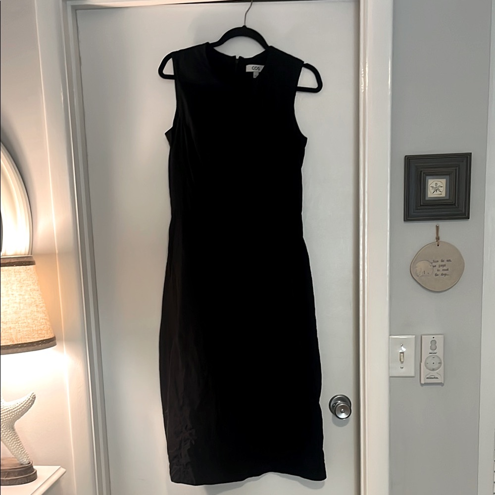 COS Black Sleeveless Midi Dress